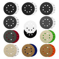 100PCS 5 Inch Sanding Discs Hook & Loop Sandpaper 400/600/800/1000/1500/2000/3000/5000/7000/10000 Grit Orbital Wet Dry Sandpaper with 2PCS Interface Pads for Automotive Wood Metal Polishing