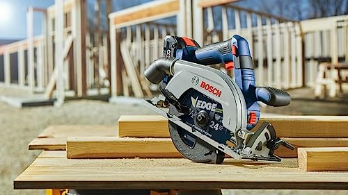 BOSCH GKS18V-22B25 18V Brushless Blade-Right 6-1/2 In. Circular Saw Kit with (2) CORE18V 4 Ah Advanced Power Batteries - style: Blade-Right w/ Battery Kit