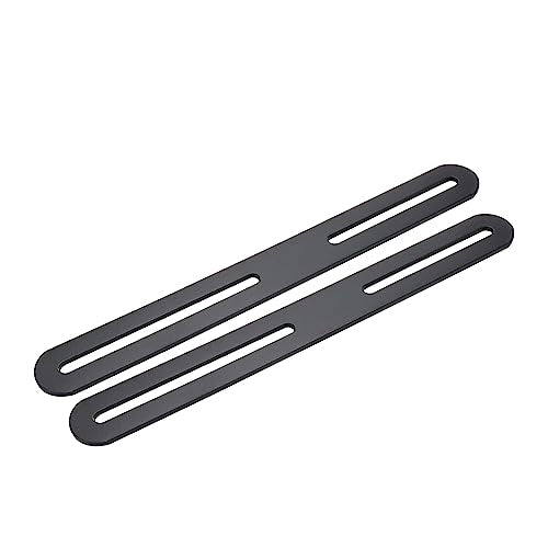 Xiaoyztan 8.5 Inch Stainless Flat Bracket Adjustable Support 6 Pcs - color: Black, size: Small
