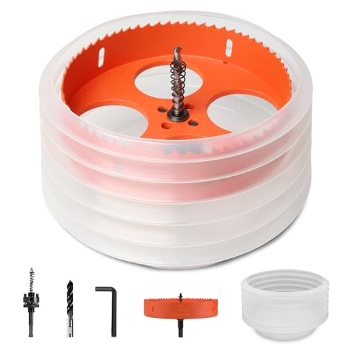 Storystore 6 inch Hole Saw for Recessed Lights with Dust Bowl Catcher - size: 6 inch