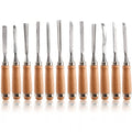 Dicunoy 12 PCS Wood Carving Tools, Gouges Woodworking Chisels, Full Size Wood Carving Knifes for Beginner, Hobbyists, Professionals, Artistic, Gifts for Him, Father's Day