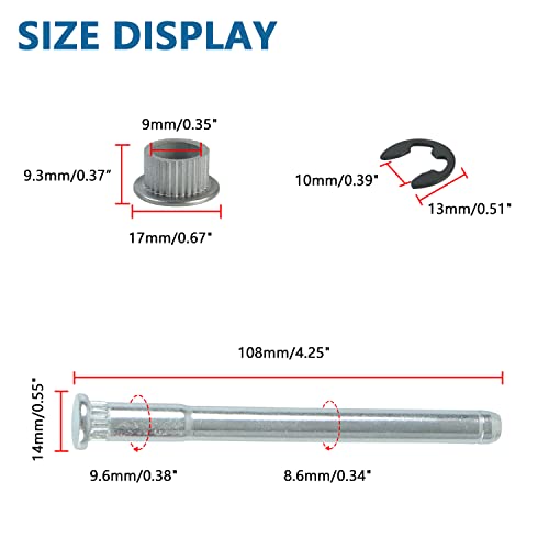 Door Hinge Pin Bushing Repair Kit, fit for Chevy S10 GMC S10 Pickup Blazer - size: 94-04 Door Hinge Pins