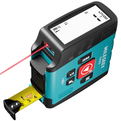 MILESEEY DT20 Digital Laser Tape Measure - color: Blue -Large Font