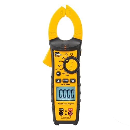 Ideal Electrical TightSight Clamp Meter, 61-747, 400A AC/DC True RMS