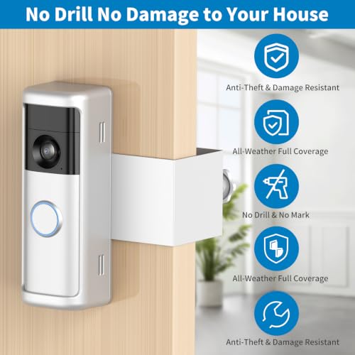 Anti-Theft Doorbell Mount for 2026 Battery Doorbell/Plus/Pro (2nd Gen) - color: Silver