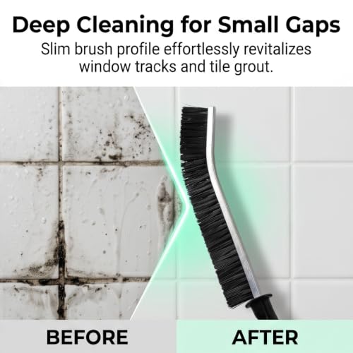 Crevice Cleaning Brush Set, 6 Pack Hard Bristle Detail Brushes for Tight Spaces, Bathroom Tile Grout, Sink, Car Vent - Versatile Gap Cleaning Tool