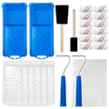 Mister Rui Paint Roller Kit, 25 Pack, 2 Inch Microfiber Paint Rollers - size: 2 inch (Pack of 25)