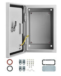 Waterproof Electrical Enclosure 12 x 8 x 6'', Outdoor Electrical Box Weatherproof, Electrical Junction Box with Reinforced Lock - size: 12 x 8 x 6''