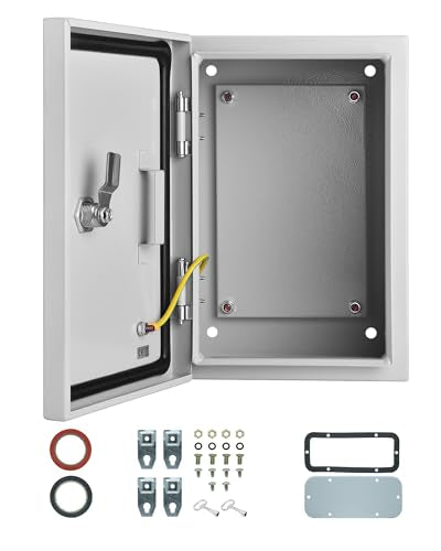 Waterproof Electrical Enclosure 12 x 8 x 6'', Outdoor Electrical Box Weatherproof, Electrical Junction Box with Reinforced Lock - size: 12 x 8 x 6''