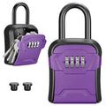Puroma Key Lock Box for House Keys Combination Lockbox with Code, 1 Purple - color: Purple