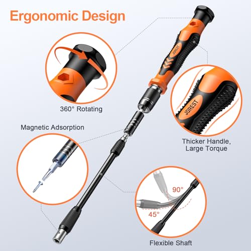 JOREST 117 in 1 Precision Screwdriver Set, Mini Tool Kit with Torx Phillips