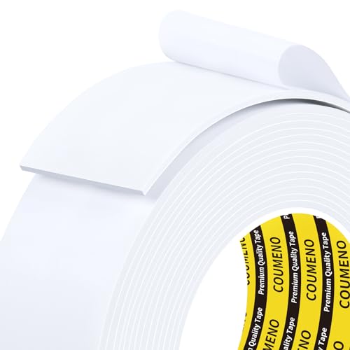 White Foam Tape Weather Stripping Sealing Sponge,1.8in x 9.84FT, - color: White, size: 1.8in x 9.84FT,