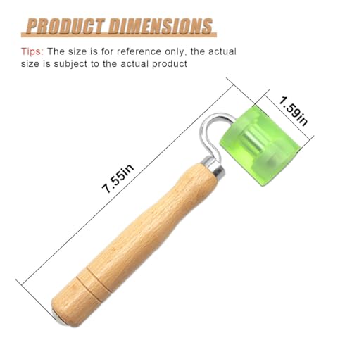 ZIMISI Car Sound Deadening Roller, Wallpaper Seam Roller with Wood Handle, Audio Sound Deadening Application Tool for Heat Abatement Mat, Noise Filter Pads, Wallpaper (1PC) - size: 1PC