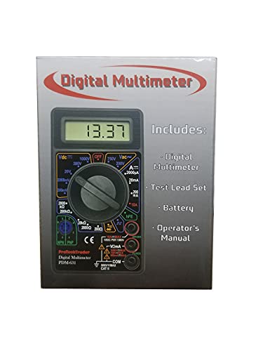 PDM-631 7-Function Digital Multimeter, AC/DC Voltage, Resistance, Current - style: Basic Digital Multimeter PDM631