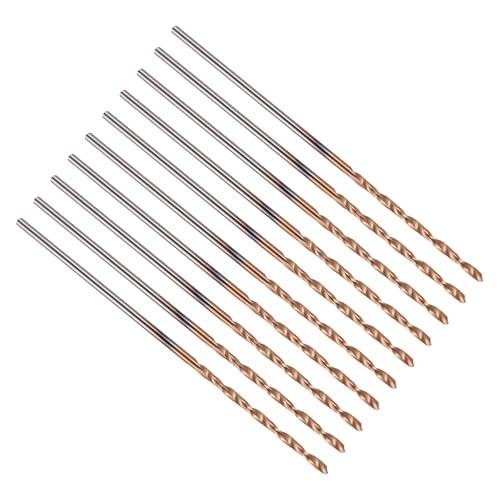 PATIKIL 1.1mm Drill Bit Carbide for Stainless Steel Hard Metal 130° 10 Pack - size: 1.1mm