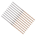 PATIKIL 1.1mm Drill Bit Carbide for Stainless Steel Hard Metal 130° 10 Pack - size: 1.1mm