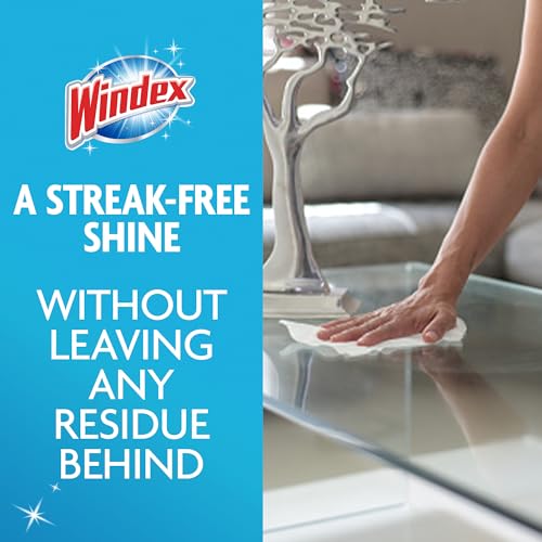 Windex Wipes Glass Cleaning, Pre-Moistened Glass and Surface Wipes to Clean Home Surfaces, Household Essentials, Original Scent, 38 Count (Pack of 6) - size: 38 Count (Pack of 6)