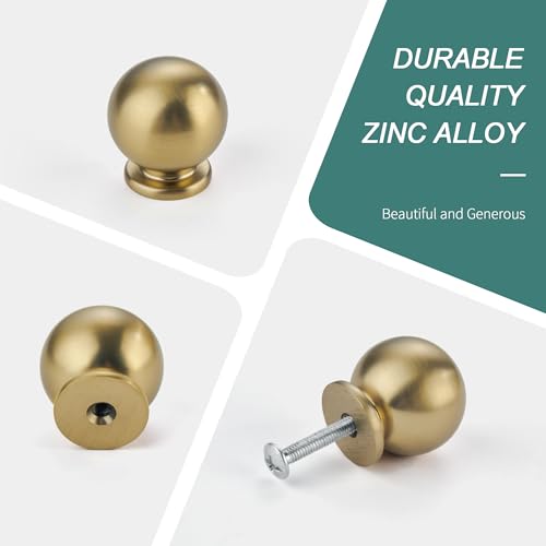 AVICCI 10 Pack Cabinet Knobs Champagne Bronze Heavy Duty Solid Cabinet Handles cabinets Dressers Kitchens Handles Bathroom cabinets Cabinet pulls - color: Champagne Bronze, size: Knob-10Pcs