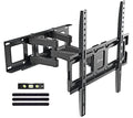 Dual Articulating Arms TV Wall Mount Bracket fits to Most 26”-70” inch LED,LCD,OLED Flat Panel TVs, Tilt Full Motion Swivel 14.1" Extension, Max VESA 400X400mm,80lbs,Fits 12/16" Wood Stud by EVERVIEW