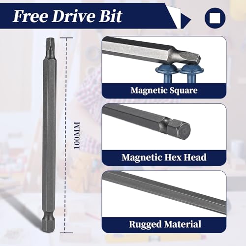 Pocket Hole Screws 1-1/4 Inch, Goobetter Pocket Screws #8 x 1-1/4" 600 Pcs for Exterior, Washer Head with Square Drive, Coarse Thread, Blue Coated, Self Tapping, 100MM Drive Bit Included - size: #8 x 1-1/4"