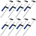 8 Pack 12 Inch Bar Clamps, F Steel Bar Clamps with Pad Protector for Welding, Woodworking and DIY Project - size: 8 Pack 12 Inch