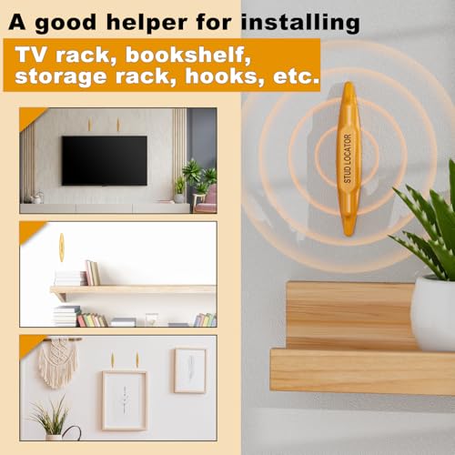 2 PCS Stud Finder, Magnetic Stud Finder Easy to Use, No Batteries Required, Rapid to Locate Screws, Nails, Metal Studs Through Drywall and Wood - Powerful Magnet Stud Finder