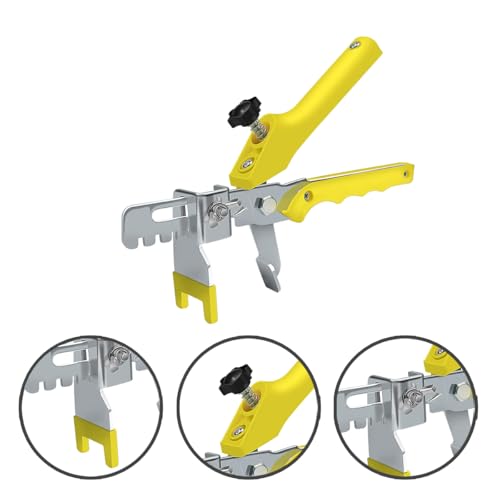 Tile Leveling Compounds System Plier Hand Floor Pliers Tiling Installation Locator Leveling System for DIY Ceramic Stone Wall Tile Spacers Adjustment yellow - size: Yellow tile plier