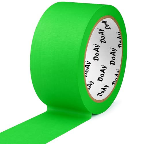Green Painters Tape - Masking Tape 2 Inch Wide (1.88" x 90FT) - Multi-Surface, Smart Adhesion, Indoor & Outdoor - 1 Roll Paint Tape for DIY, Labeling, Art, Car (#3910) - color: Green