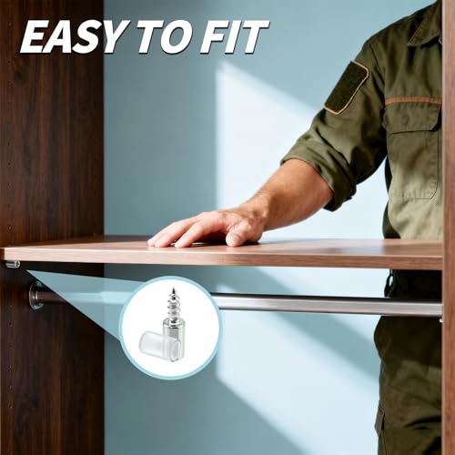 SOPAMI 80 Pcs Cabinet Shelf Support Pegs,Self-Tapping Screws for Cabinets