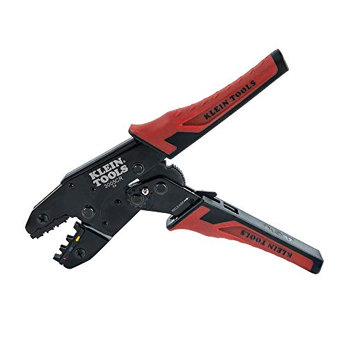 Klein Tools 3005CR Wire Crimper Tool, Ratcheting Insulated Terminal Crimper for 10 to 22 AWG Wire - size: One Size, style: Insulated Terminals