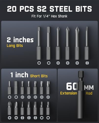 Fanttik L2 Pro Electric Screwdriver set, Cordless Screwdriver