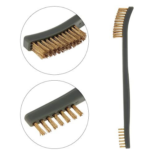 Mini Wire Brush Set, Paint and Dirt Remover, Cleaning Welding Slag and Rust, Handy Steel / Nylon / Brass Brush Suitable for Cleaning Paint / Dirt (3)