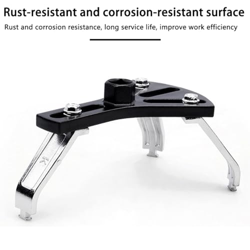 Osilly Car Fuel Pump Removal Tool, Adjustable Fuel Lid Tank Cover Collar Ring Spanner, Auto Fuel Pump Lock Ring Removal and Reinstall Tool, Universal 4.5" to 7.3" Fuel Tank Repair Tool