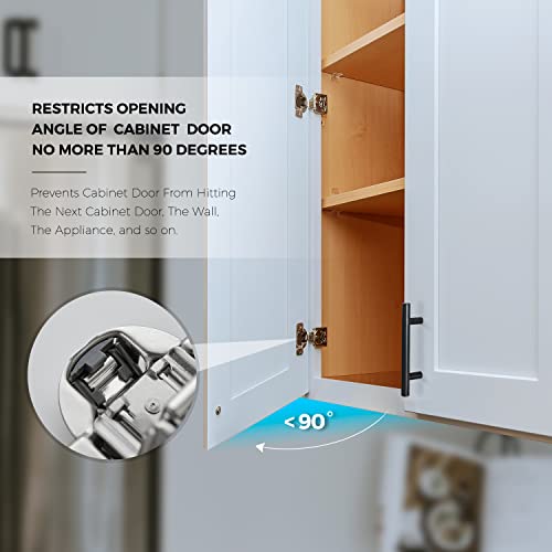 86 Degree Cabinet Door Angle Restriction for Soft Close Hinges,20 Pack