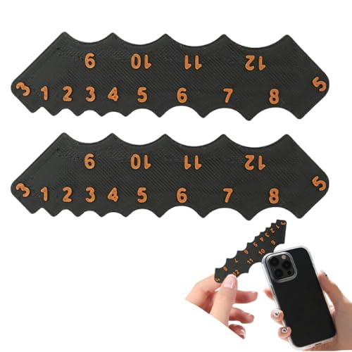 Radius Gauge,Fillet Gauge,Radius Finder,Contour Measuring Tool,Radius Gauges Tool Set,Round Corner Measuring Tools,2 Pieces. Black