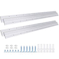 French Cleat Picture Hanger, Aluminum Z Hanger Supports 120lbs - Interlocking Wall Mounting Bracket Hardware Kit for Hanging Mirrors, Picture, Shelf, Whiteboard, Art, Frames (24 inch-2 Pairs) - size: 24 Inch-Standard