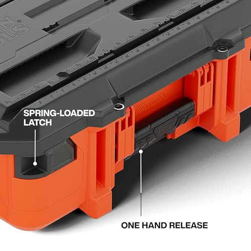 Klein Tools 54300MBX MODbox Small Tool Box, Heavy Duty Organizer with Removable Tray, Water and Debris Resistant, Stackable Module - size: Small