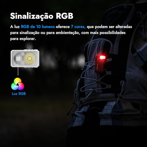 WUBEN G5 EDC Rechargeable Flashlight, Mini Bright Compact Pocket Flashlight - color: White