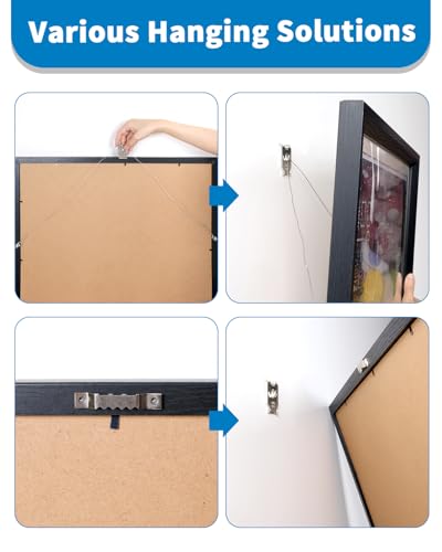 111Pcs Picture Hanging Kit Hooks 25 40 65 LB Drywall Hangers Claw | No Damage Heavy Duty Tool Nail Free Wall Hanger Sawtooth Wire Hardware for Room Office Mirror Photo Poster Frame Decor