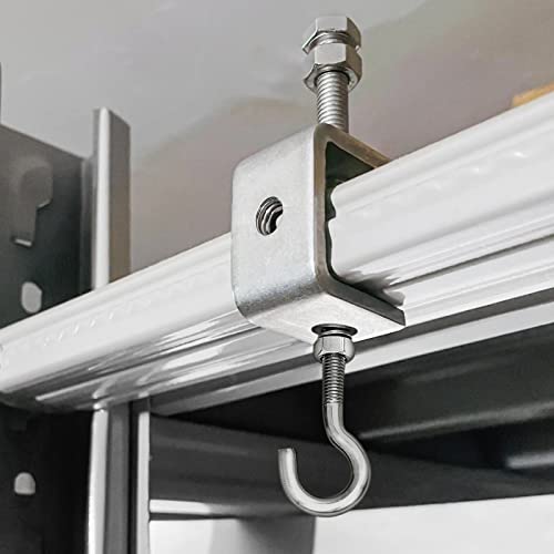 10 Pcs 304 Stainless Steel C Clamp Mini Tiger Clamp 1Inch Heavy Duty Metal U Clamps with Stable Wide Jaw Opening for Mounting Metal Working Woodworking(10 Pcs, 1 3/16 Inch) - size: 1 3/16 Inch