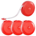 4 Pack Soft Retractable Measuring Tape,60-Inch 150cm,red Double Scale Measurement Tape,for Body Measuring Sewing Tailor Cloth Knitting Home Craft Measurements - color: 4 Pack (red)