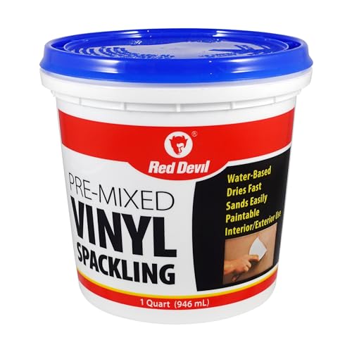Red Devil 0534 Pre-Mixed Vinyl Spackling, 1 Quart - size: 1 Quart, style: 1 - Pack