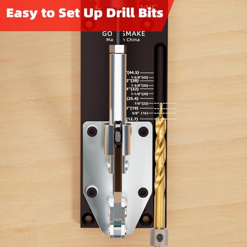 GOINGMAKE All Metal Pocket Hole Jig Kit,Pocket Hole Screw Jig System