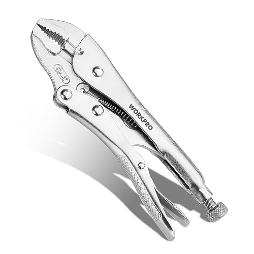 WORKPRO Locking Pliers, 7-inch Curved Jaw Vice Grips pliers - size: 7"