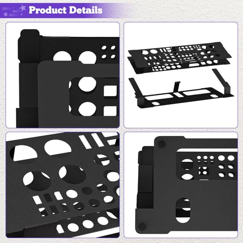 Screwdriver Storage Rack for Desktop,Screwdriver Organizer Holder,RC Tools Kit Organizers,Carbon Steel Tool Holder, Desktop Hand Tool Stand,Tool holder, Black