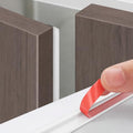 9.8 Ft x 5 Pcs Cabinet Door Seal Strip, Weather Stripping Door Gap Filler with Strong Adhesive, Silicone Dustproof Seal for Wardrobe & Cupboard, Keep Clean and Dry (White,45.9 FT) - color: White