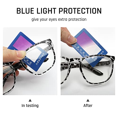Stylish Safety Glasses, Clear Anti-Fog Anti-Scratch Protective Glasses For Men And Women - color: Leopard Gray