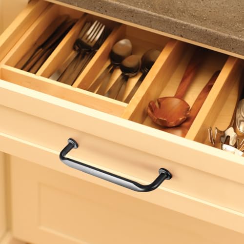 12 Pack Black Zinc Alloy Cabinet Handles - 3''(76mm) Hole Center Cabinet Pull Hardware for Bedroom, Kitchen L101 - color: Black, size: 3'' Hole Center