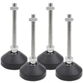 M8 Leveling Feet 880 Lb Capacity, 4 Inches Height - 2 Inches Base, 4Pcs - color: Black, size: D50xM8xH80mm