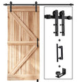 EaseLife 6 FT Sliding Barn Door Track and Handle Hardware Kit, Straight Pulley,Slide Smoothly Quietly,Easy Install (6FT Track Kit for 30"~36" Wide Single Door) - size: 6 FT-Single Door Kit